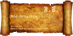 Mód Brigitta névjegykártya